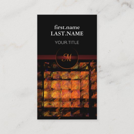 プロフェッショナルモダンエレガントクール壁 名刺 (正面)