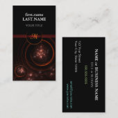 プロフェッショナルモダンエレガントクール星 名刺 (正面/裏面)