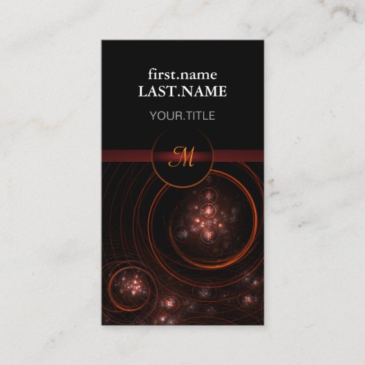 プロフェッショナルモダンエレガントクール星 名刺 (正面)