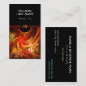 プロフェッショナルモダンエレガントクール暴風 名刺 (正面/裏面)