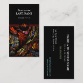 プロフェッショナルモダンエレガントクール調和 名刺 (正面/裏面)