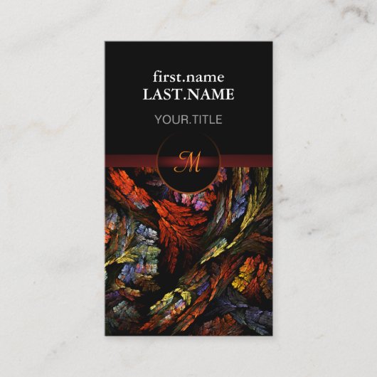 プロフェッショナルモダンエレガントクール調和 名刺 (正面)