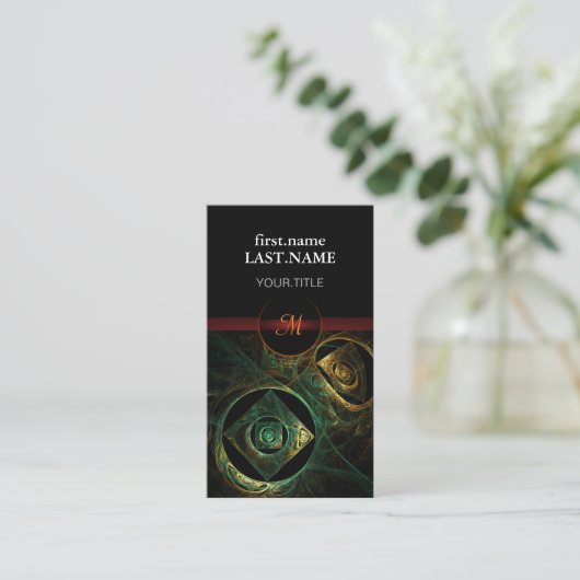 プロフェッショナルモダンエレガントクールDJ 名刺 (スタンド正面)