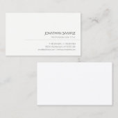 プロフェッショナルモダンエレガントシンプルテンプレート 名刺 (正面/裏面)