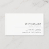 プロフェッショナルモダンエレガントシンプルテンプレート 名刺 (正面)