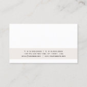 プロフェッショナルモダンエレガントシンプルデザイントレンディー 名刺 (裏面)