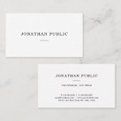 プロフェッショナルモダンエレガントシンプルミニマル 名刺 (正面/裏面)