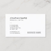 プロフェッショナルモダンエレガントシンプル平素 名刺 (正面)