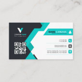 プロフェッショナルモダンエレガントシンプル 名刺 (裏面)