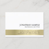 プロフェッショナルモダンエレガントスタイリッシュ金ゴールド 名刺 (正面)