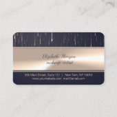 プロフェッショナルモダンエレガントストライプ ロイヤリティカード (裏面)