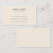 プロフェッショナルモダンエレガントテンプレートシンプル 名刺 (正面/裏面)