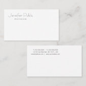 プロフェッショナルモダンエレガントテンプレートマット 名刺 (正面/裏面)