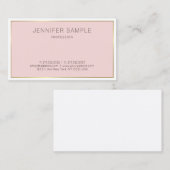 プロフェッショナルモダンエレガントデザインお洒落プレーン 名刺 (正面/裏面)