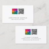 プロフェッショナルモダンエレガントデザインテンプレートかわいい 名刺 (正面/裏面)