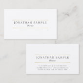 プロフェッショナルモダンエレガントデザインテンプレート最高の 名刺 (正面/裏面)