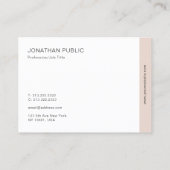 プロフェッショナルモダンエレガントトレンディーシンプルテンプレート 名刺 (裏面)