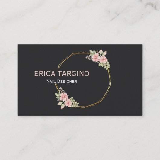 プロフェッショナルモダンエレガントネイルサロン 名刺 (正面)