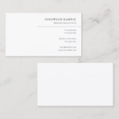 プロフェッショナルモダンエレガントミニマルテンプレート 名刺 (正面/裏面)