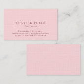 プロフェッショナルモダンエレガントルクスプレミアムリネン 名刺 (正面/裏面)