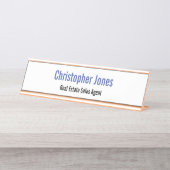 プロフェッショナルモダンエレガント事業所 デスクネームプレート (正面)