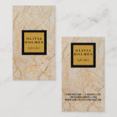 プロフェッショナルモダンエレガント大理石 名刺 (正面/裏面)