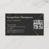 プロフェッショナルモダンエレガント建物建築 名刺 (裏面)