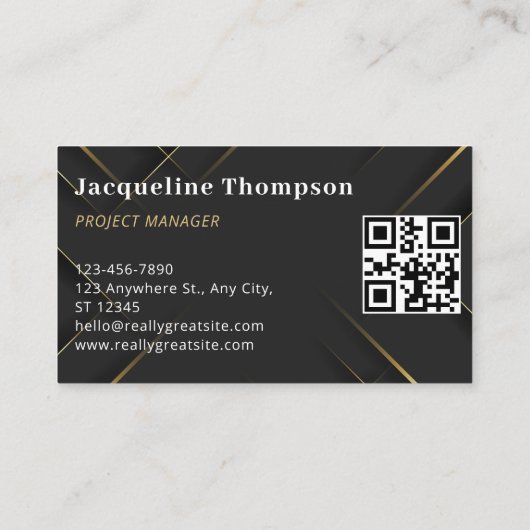 プロフェッショナルモダンエレガント建物建築 名刺 (裏面)