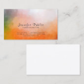 プロフェッショナルモダンエレガント抽象芸術芸術的 名刺 (正面/裏面)