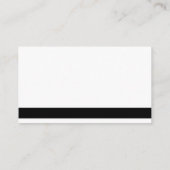 プロフェッショナルモダンエレガント白黒クリーン 名刺 (裏面)