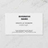 プロフェッショナルモダンエレガント白黒ミニマル 名刺 (正面)