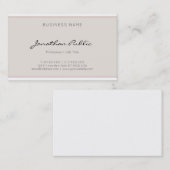 プロフェッショナルモダンエレガント頭が切れるミニマカッコいいリスト 名刺 (正面/裏面)