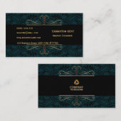 プロフェッショナルモダンエレガント 名刺 (正面/裏面)