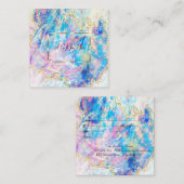 プロフェッショナルモダンオパール・ホログラフィー、紙吹雪 割引カード (正面/裏面)