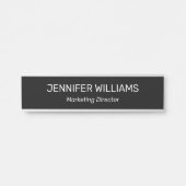 プロフェッショナルモダンオフィスのドアの看板 サインプレート (正面)