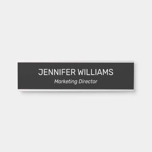 プロフェッショナルモダンオフィスのドアの看板 サインプレート (正面)