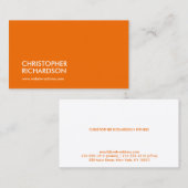 プロフェッショナルモダンオレンジ 名刺 (正面/裏面)