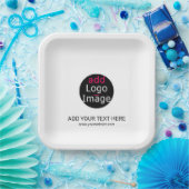 プロフェッショナルモダンカスタムビジネスシックホワイト ペーパープレート (パーティー)