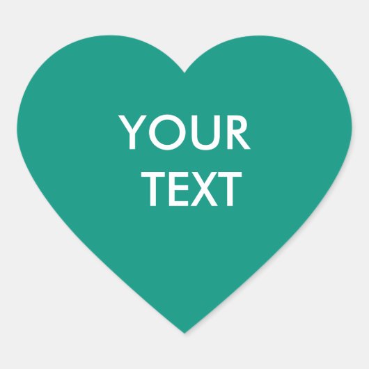 プロフェッショナルモダンカスタムブランドエメラルドグリーン ハートシール (正面)