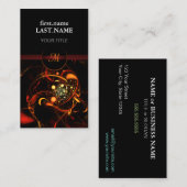 プロフェッショナルモダンカッコいいエレガント心拍 名刺 (正面/裏面)