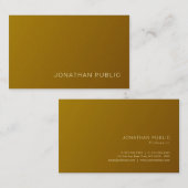 プロフェッショナルモダンカフェパールフィニッシュラグジュアリー 名刺 (正面/裏面)