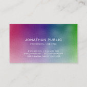 プロフェッショナルモダンカラフルエレガントシンプル 名刺 (裏面)