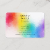 プロフェッショナルモダンカラフルエレガントテンプレート 名刺 (裏面)