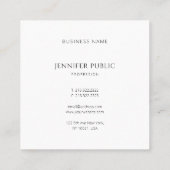 プロフェッショナルモダンカラフルテンプレートエレガント スクエア名刺 (裏面)