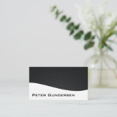 プロフェッショナルモダンカーボンファイバー名刺 名刺 (スタンド正面)