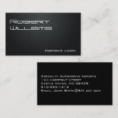 プロフェッショナルモダンカーボンファイバー名刺 名刺 (正面/裏面)