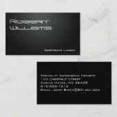 プロフェッショナルモダンカーボンファイバー名刺 名刺 (正面/裏面)