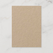 プロフェッショナルモダンクラフト紙ホワイトレッドモノグラム 名刺 (裏面)