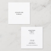 プロフェッショナルモダンクリエイティブクリーンテンプレートラグジュアリー スクエア名刺 (正面/裏面)