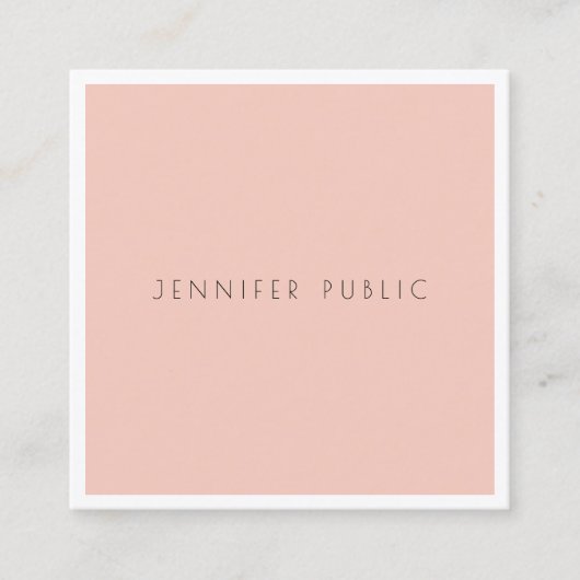 プロフェッショナルモダンクリエイティブシンプルデザインラグジュアリー スクエア名刺 (正面)